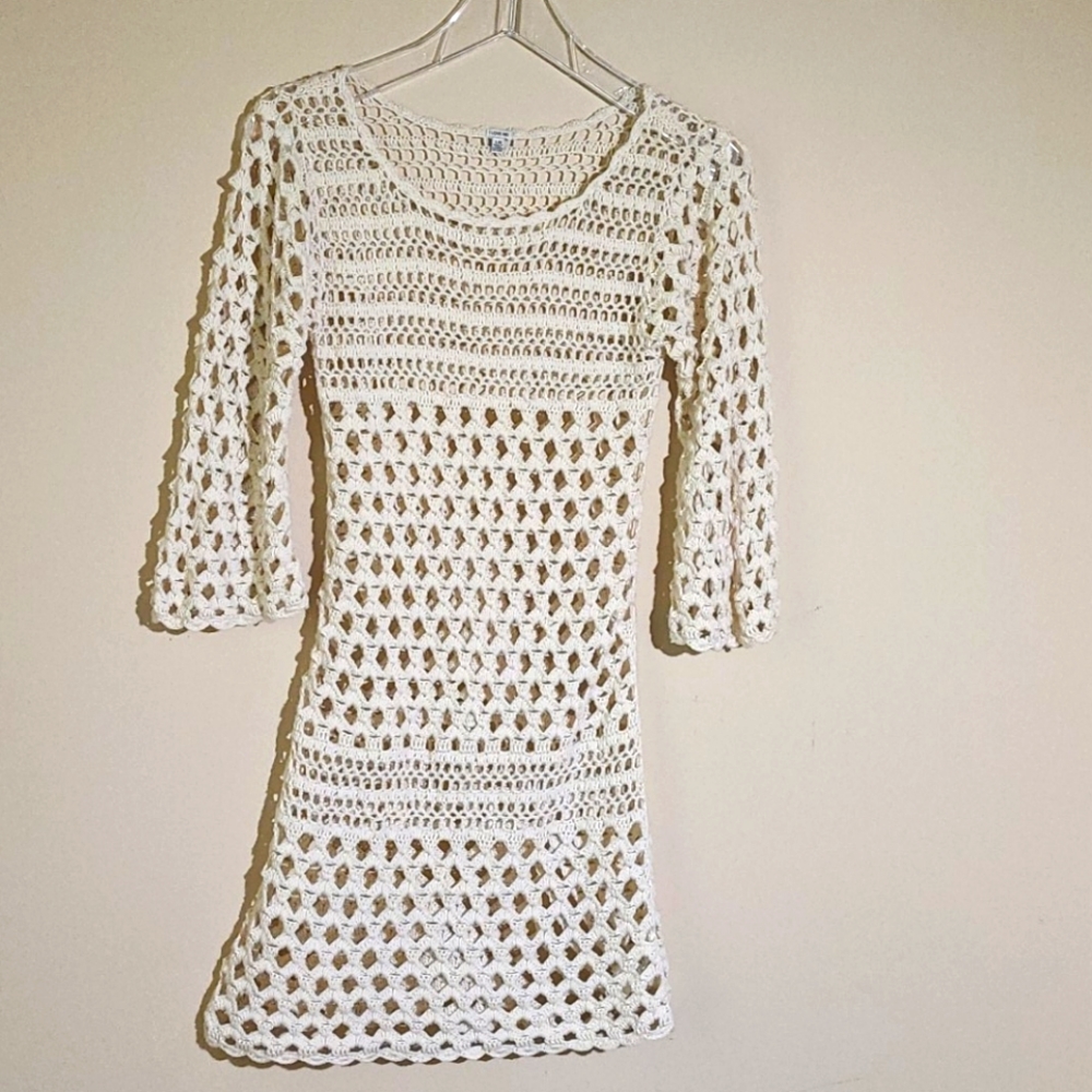 Cream color Crochet dress